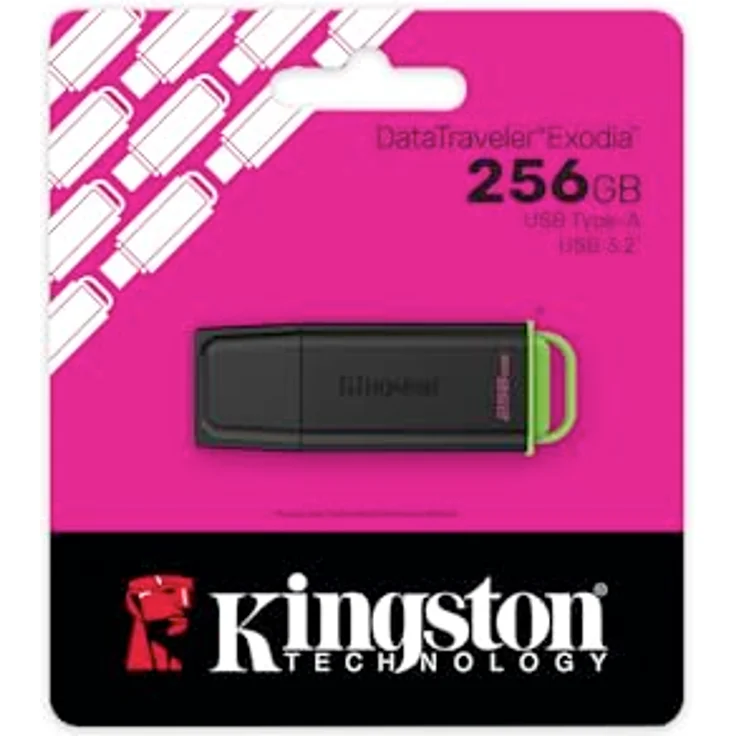 Kingston DataTraveler Exodia, 256 GB USB 3.2 Gen 1 Flash-Laufwerk mit Kappe – Bild 3