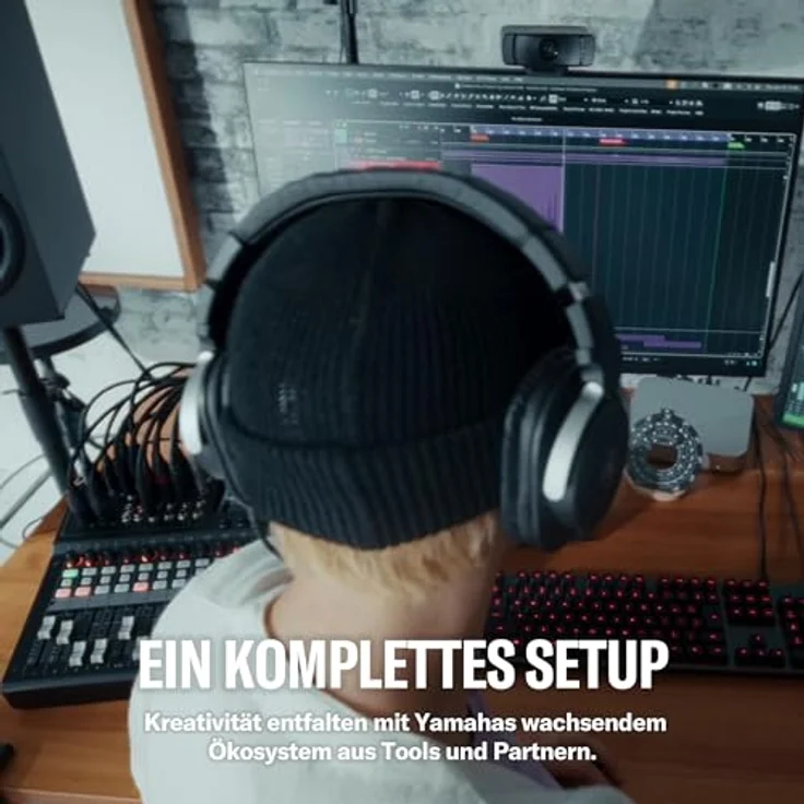 Yamaha MGX12 BK, 12-Kanal Digitalmischpult mit Bluetooth, integrierten DSP und 16-Spur Recording, Schwarz – Bild 7