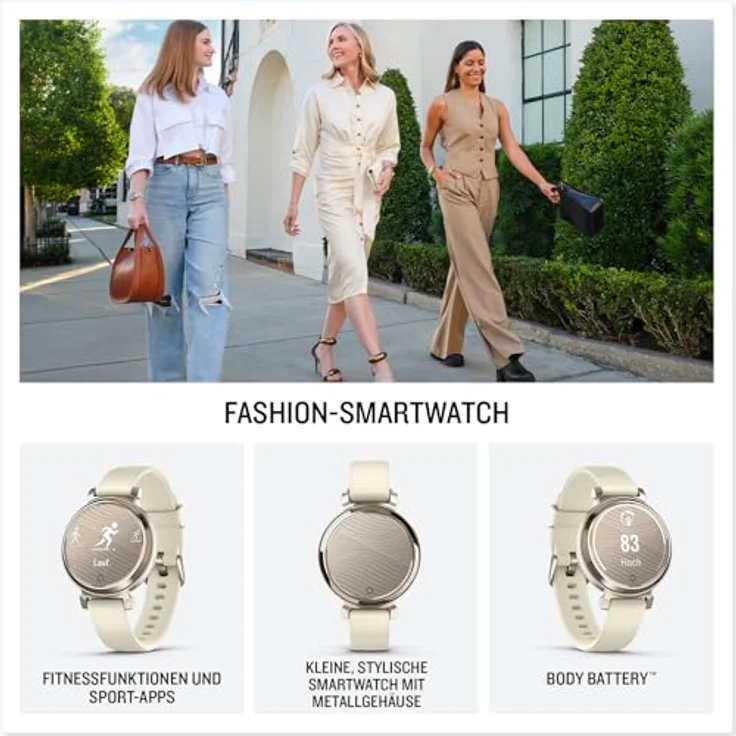 Garmin Lily 2, modische Smartwatch mit hochwertiger Lünette, Gesundheits- & Fitnessdaten für Frauen, 2,54cm Touchdisplay, Smart Notifications & bis zu 5 Tagen Akkulaufzeit – Bild 2