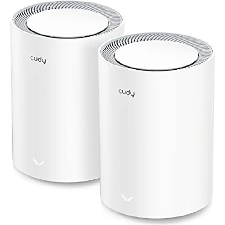 Cudy M3000 AX3000 Wi-Fi 6 Mesh 2.5G, 2er-Pack Access-Points in Weiß mit hoher Datenübertragungsrate und 399,4 m² Abdeckung