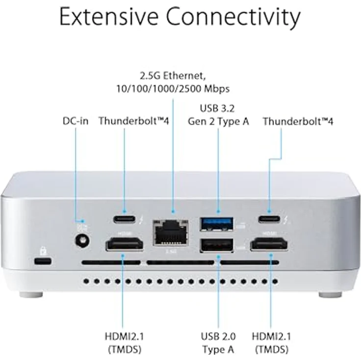 ASUS NUC 14 Pro+ Kit - Core Ultra 7 155H, Mini-PC Barebone mit Intel Arc Grafik und bis zu 96 GB DDR5 RAM – Bild 4