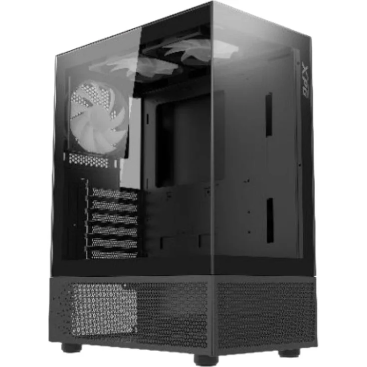 ADATA XPG INVADER X MINI, Kompaktes Mid-Tower-Gehäuse mit 5x ARGB-Lüftern, Schwarz