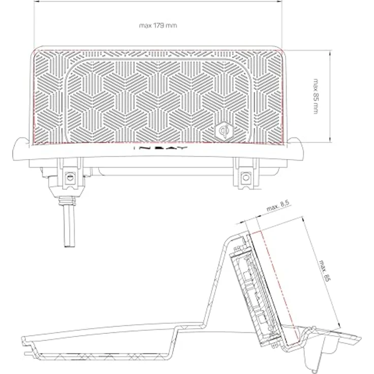 ACV INBAY® Ablage für Citroen/Fiat/Opel/Peugeot, 10W kabelloses Handy-Ladegerät, Made in Germany – Bild 3