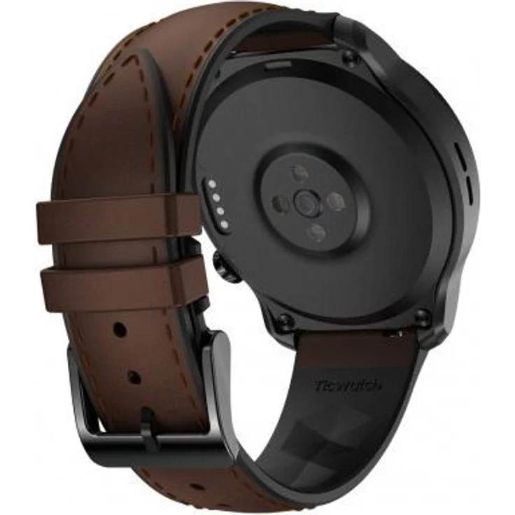 Mobvoi TicWatch Pro 3 Ultra LTE Smartwatch GPS, Unisex, 47mm, Edelstahlgehäuse, Kautschukarmband, Schwarz/Braun – Bild 3