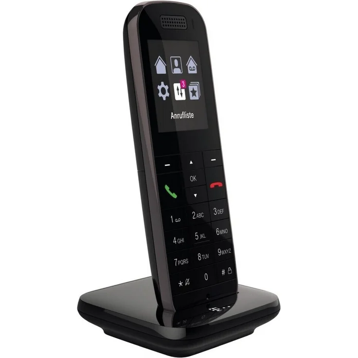 Telekom Speedphone 52 mit Bluetooth-Schnittstelle, Schnurloses Erweiterungshandgerät, DECT/CAT-iq, schwarz – Bild 2