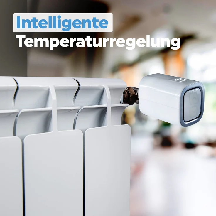 Shelly TRV Smart Home Heizkörperthermostat, digitale Steuerung der Heizung per App & WLAN, einfache Installation, WiFi Heizungsthermostat, kompatibel mit Amazon Alexa & Google Home, mit Akku, weiß – Bild 12