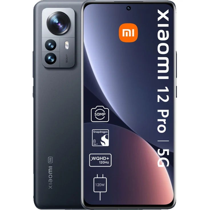 Xiaomi 12 Pro 5G Smartphone 17,09 cm (6,73 Zoll) AMOLED-Display, 256GB interner Speicher, 12GB RAM, Dual-SIM, Android 12, Gray – Bild 1