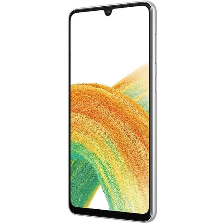 Samsung Galaxy A33 5G Smartphone 16,2 cm (6,4 Zoll) Super AMOLED-Display, 128GB interner Speicher, 6GB RAM, Dual-SIM, Android 12, Awesome White – Bild 4