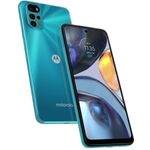 Motorola Moto G22 Smartphone 16,76cm (6,5 Zoll) IPS-Display, 64GB interner Speicher, 4GB RAM, Dual-SIM, Android 12, Iceberg Blue
