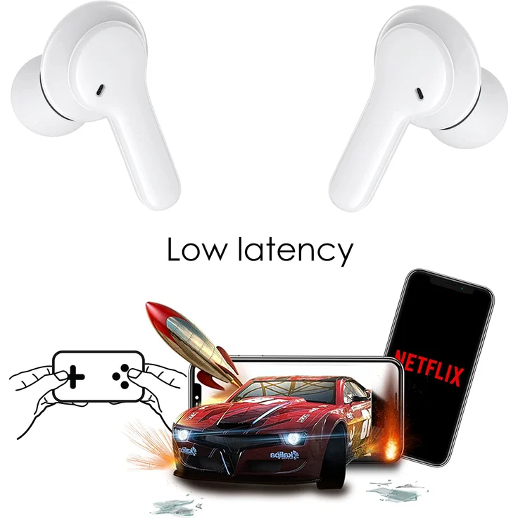 Boompods Bassline Compact HiFi In Ear Kopfhörer Bluetooth Weiß Headset, Klang-Personalisierung, Lautstärkeregelung, weiß – Bild 5