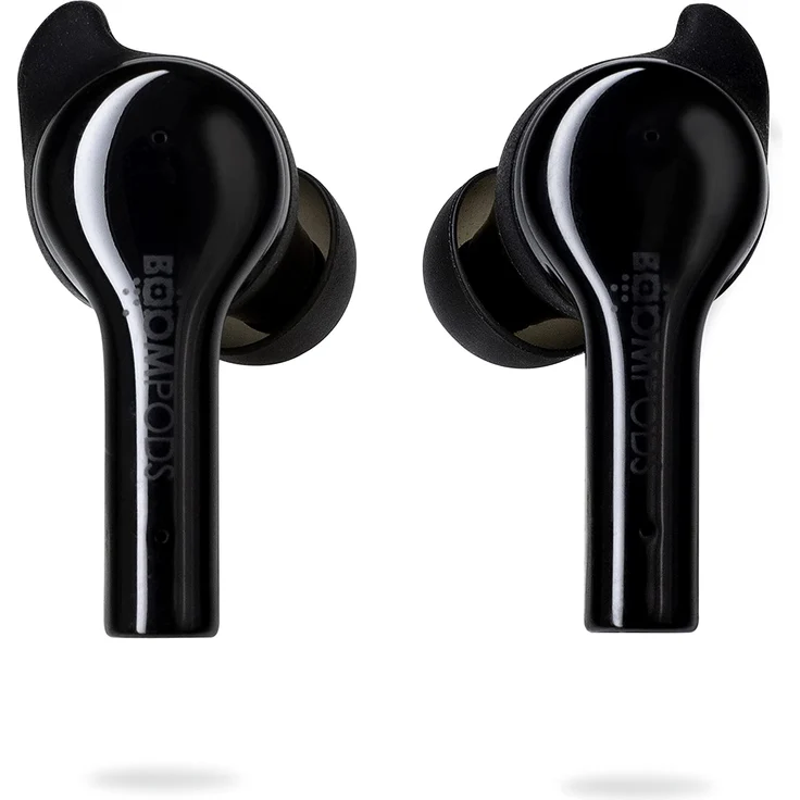 Boompods Bassline GO HiFi In Ear Kopfhörer Bluetooth Schwarz Headset, Lautstärkeregelung, Schweißresistent, Touch-Steuerung, schwarz – Bild 1
