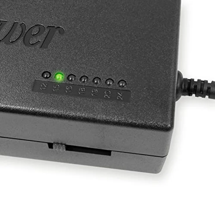 EAXUS Eaxus Universal Laptopladekabel 96 Watt Netzteil mit 10 Adapter, 12V - 24V einstellbare Spannung, 2,15 m Kabel Länge – Bild 4