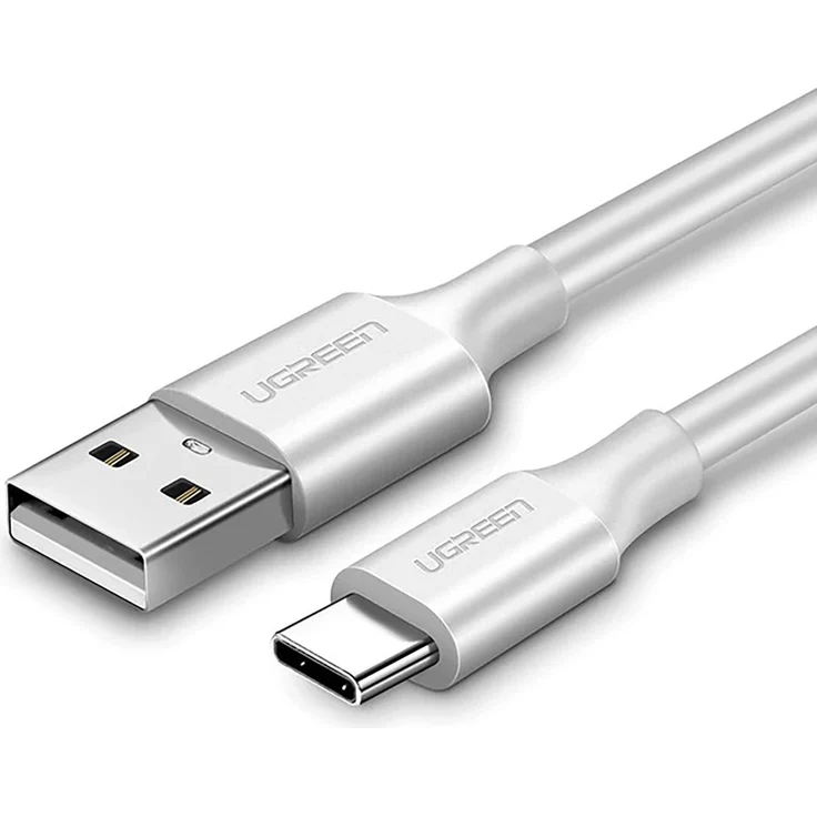Ugreen USB-A zu USB-C Kabel US287, 3A, 1.5m, Weiß mit Schnellladefunktion und 480 Mbit/s Datenübertragung