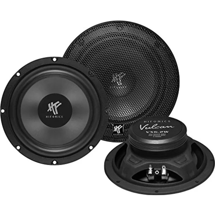 Hifonics VULCAN VX-6.2W Subwoofer Set, flach und kompakt für beeindruckenden Sound im Auto