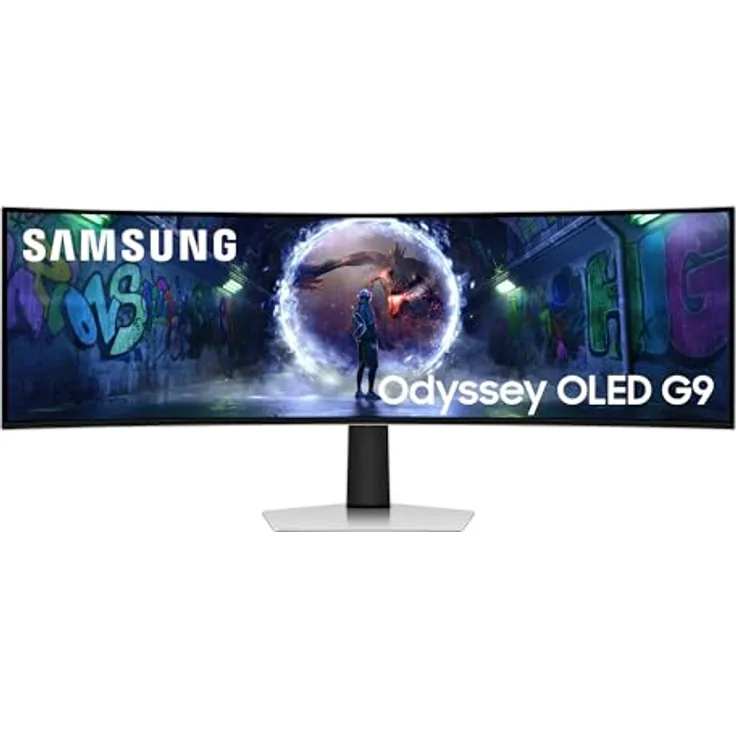 Samsung Gaming Odyssey G93SD, 49" OLED Monitor mit 5120 x 1440 Auflösung, 240Hz, 0,03ms Reaktionszeit
