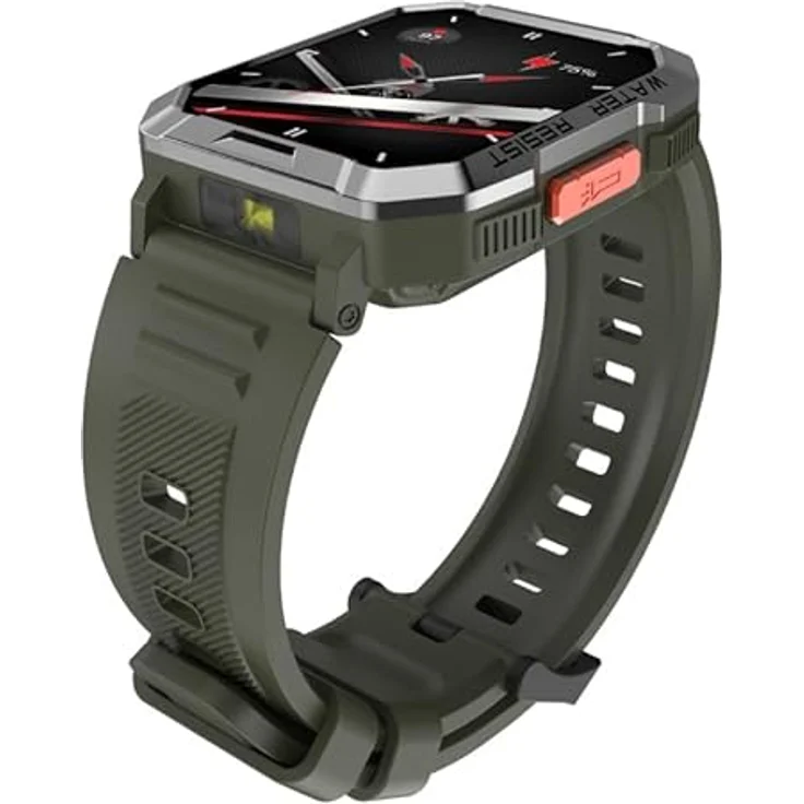 Blackview W60, Robuste Smartwatch mit 2,01" LCD-Display, integriertem Mikrofon, wasserdicht, grünes Gehäuse – Bild 4