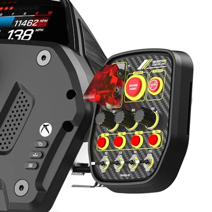 TURTLE BEACH VelocityOne Race, Gaming-Lenkrad für PC und Xbox mit 7,2 Nm Force-Feedback, Dynamic Brake Tek und anpassbarer Pedalerie, schwarz – Bild 10