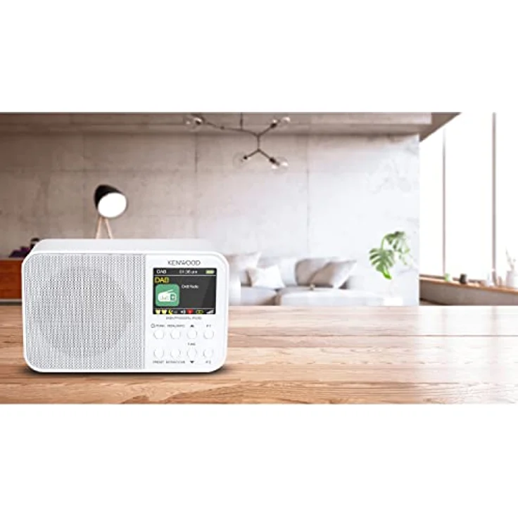 Kenwood CR-M30DAB-W - Tragbares DAB+ Radio mit Bluetooth, integriertem Akku & 6,1cm Farbdisplay, Weiß – Bild 5