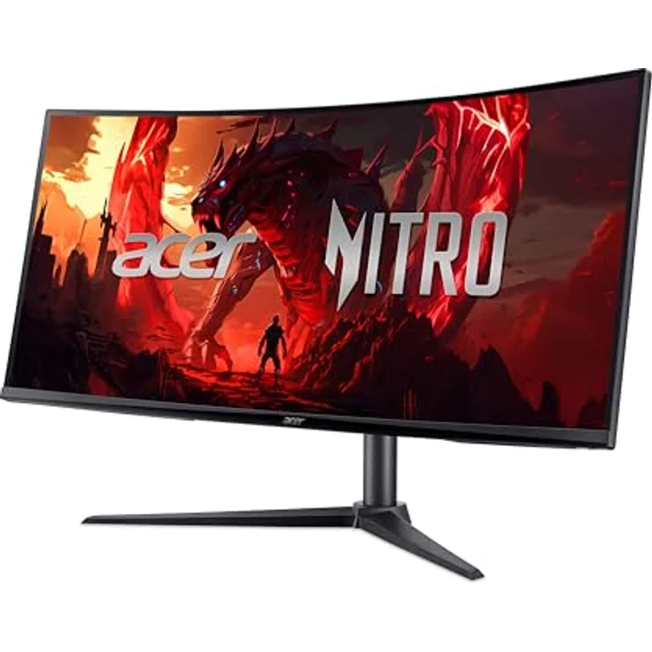 Acer Nitro XZ340CUJ0, 34 Zoll UWQHD Curved Gaming Monitor, 120Hz DP, 100Hz HDMI, 5ms Reaktionszeit, höhenverstellbar, AdaptiveSync – Bild 3