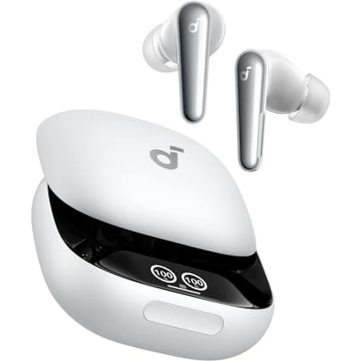 soundcore Liberty 4 Pro von Anker, Kabellose Noise Cancelling Kopfhörer, Earbuds mit 7 Sensoren, ANC in Echtzeit, 2× schneller Laden, Hi-Fi-Musik Studio-Niveau, klare Anrufe mit 6 Mikros + KI – Bild 1
