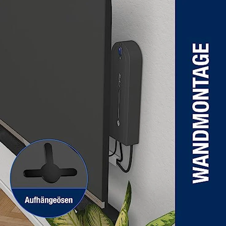 REV NoLook Kabelbox EX , Steckdosenbox mit Schalter, 4 bis 8-fach Mehrfachsteckdose, Steckdosenleiste 1,4m, anthrazit – Bild 5