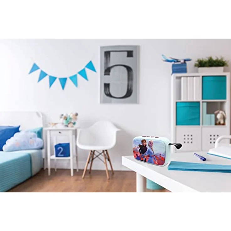 Lexibook BT018FZ Disney Die Eiskönigin Bluetooth-Lautsprecher, blau – Bild 4