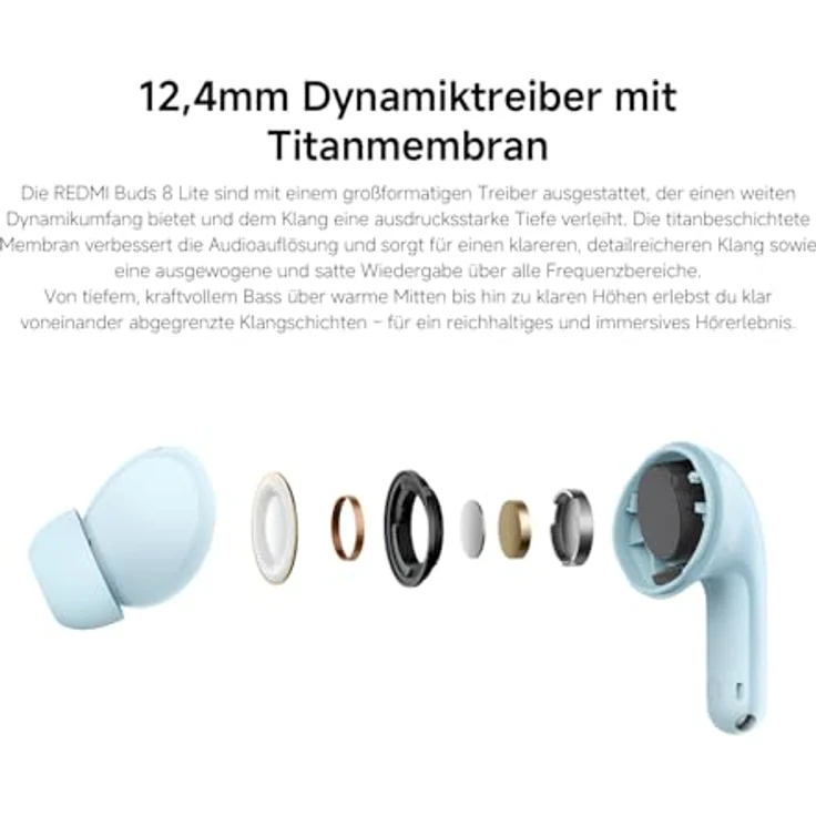 Xiaomi Redmi Buds 8 Lite, True-Wireless-In-Ear-Kopfhörer mit langer Akkulaufzeit, weiß – Bild 9
