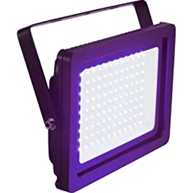 Eurolite LED IP FL-100 SMD UV Scheinwerfer | Flach & wetterfest (IP65) - 108 helle LEDs, Metallgehäuse (schwarz)