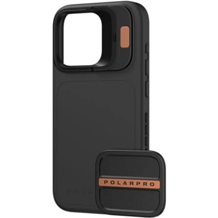 PolarPro - LiteChaser iPhone 15 Pro Case inkl. Defender - Schwarz - Stärkeres MagSafe - Handy Fotografie/Videografie - Stromlinienförmig – Bild 3