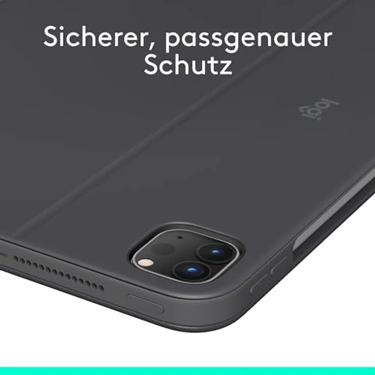 Logitech Combo Touch iPad Pro 11 Zoll (M4) (2024) Tastatur-Case - Hintergrundbeleuchtete Tastatur, Multi-Use-Modus, Deutsches QWERTZ, Graphit – Bild 5