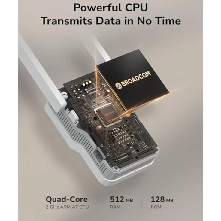 Cudy BE3600 WiFi 7 Mesh Repeater, 2882 Mbit/s, Gigabit-Ethernet-Port, WPS-Taste zur sofortigen Erweiterung – Bild 6