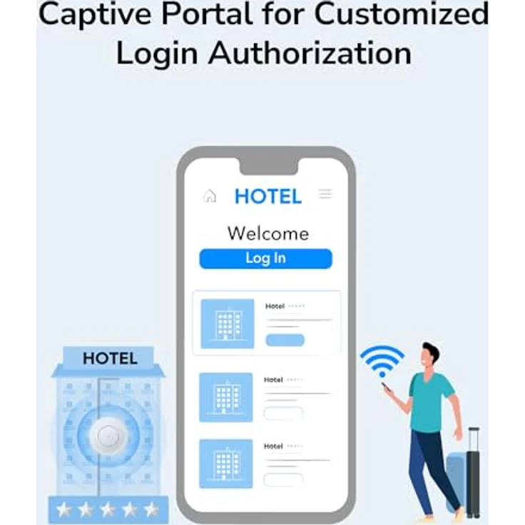 Cudy AX3000 2,5 G WiFi 6 WLAN Access Point, Business-WLAN-Lösung mit Mesh-Unterstützung, MU-MIMO, PoE- oder Gleichstromversorgung, 12V-DC-Netzteil im Lieferumfang enthalten - AP3000 – Bild 2
