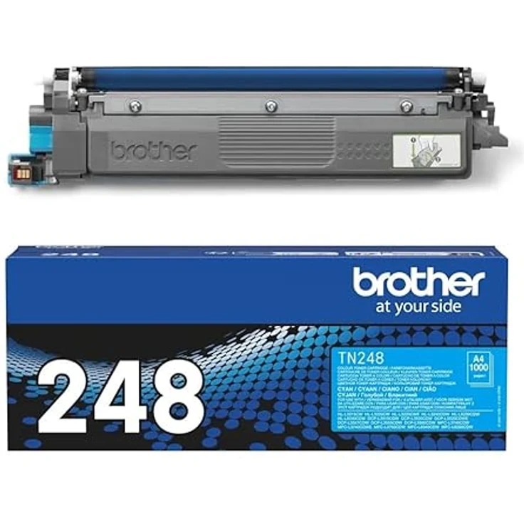 Brother Original TN-248C Tonerkartusche Cyan - Druckt bis zu 1.000 Seiten, schützt die Garantie, vermeidet Abfall und spart Papier, Zeit und Geld – Bild 3