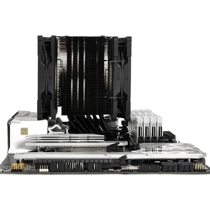 Scythe Mugen 6 Dual Fan Black Edition, CPU Kühler mit Push-Pull-Lüftern und E-Beschichtung, Schwarz – Bild 2