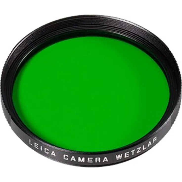 Leica Filter grün 49mm, Farbfilter mit hoher Transmission für kreative Effekte, geeignet für Leica Q2 Monochrom