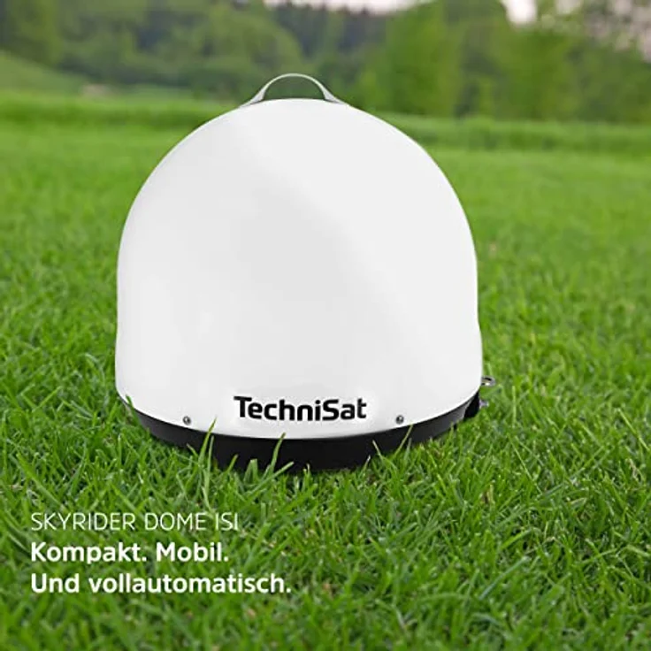 TechniSat SKYRIDER Dome ISI - Mobile Sat-Anlage für Camping/Wohnmobil (Automatische Satellitenschüssel, optimiert für Astra 19,2°, Single-LNB, Wetterschutzabdeckung, Anschluss mit nur einem Kabel) – Bild 3