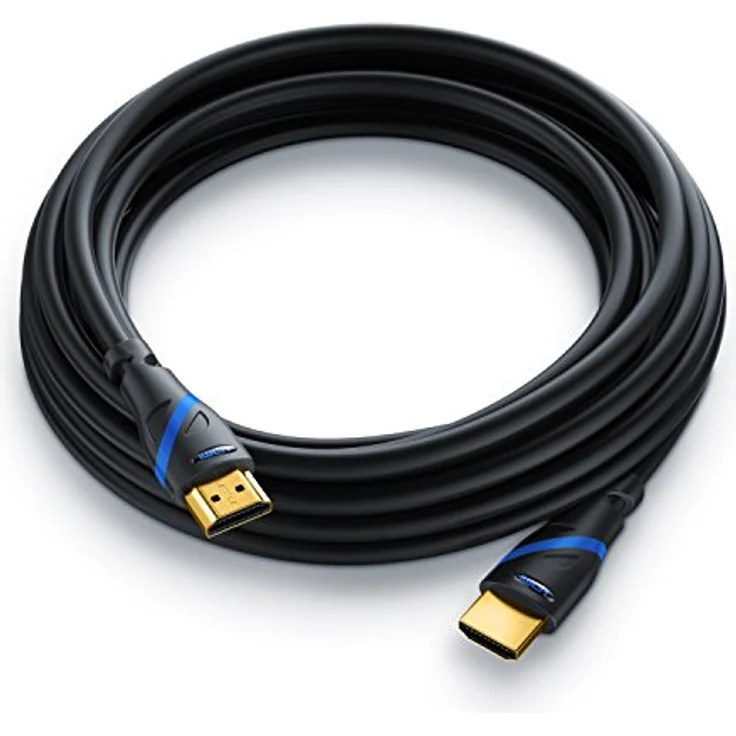 CSL - 7,5m HDMI Kabel 2.0a 2.0b - Ultra HD 4k 60Hz - neuester Standard - High Speed HDMI 2.0 - Ultra HD Full HD 1080p - 3D ARC C HDCP HDR - 3-Fach geschirmt - bis zu 18 Gbit s - schwarz – Bild 8