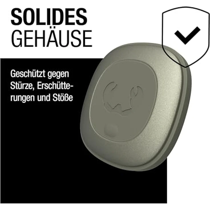Fresh 'n Rebel Smart Finder - Funktioniert mit Apple Wo Ist? (IOS), Schlüsselfinder mit Lautsprecher, Smart Tag, IP67 Staub- und wasserdicht, Austauschbare Akku (Dried Green) – Bild 4