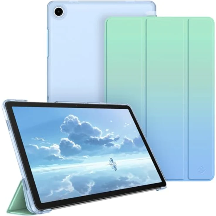 Fintie Hülle für Samsung Galaxy Tab A11+ Plus 11" 2025 / Tab A9+ Plus 11 Zoll 2023, Ultradünn Schutzhülle mit Translucent Rückseite im Farbverlauf, praktischer Trifold-Ständer, Magnetverschluss – Bild 1