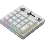 Glorious Gaming GMMK Macro Numpad – mit Kabel oder Bluetooth, Aluminium, anpassbar, programmierbarer Regler & Knopf, tastenweise RGB-Beleuchtung, lineare Schalter, 18x Doubleshot-ABS-Kappen – EIS