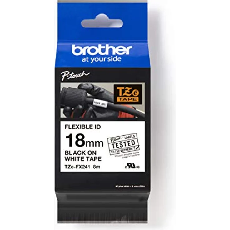 Brother TZE-FX 241 Druckerzubehör schwarz white original – Bild 2