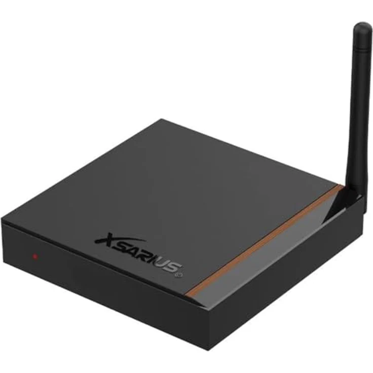 Xsarius Avant 3+ UHD 4K Android 11 TV Box, Gigabit LAN, Bluetooth 5.0, WiFi WLAN, 2in1 lernbare Bluetooth Fernbedienung, LIVETV App, H.265, HDR10+, 2GB, 16GB, SD-Karten-Slot + HM-SAT HDMI Kabel – Bild 1
