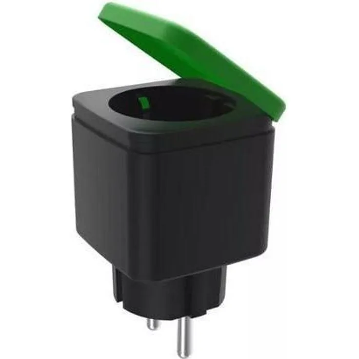 Tuya Smart Plug PE01E, Wetterfeste Steckdose mit Stromverbrauchsmessung und WLAN-Fernsteuerung, IP44