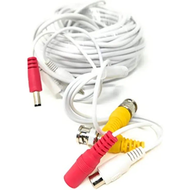 Saldi CAVOBNC20M Kabel für Audio Video Ahd 1080P RCA BNC und Stromversorgung 20 Meter