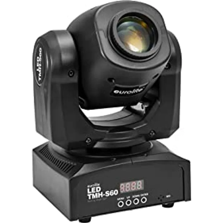 EUROLITE LED TMH-S60 Moving-Head Spot | Kompakter Moving-Head-Spot mit 60-W-LED, Gobos und Farbrad