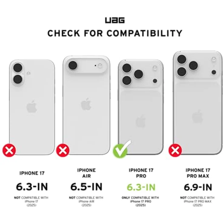 URBAN ARMOR GEAR Pathfinder MS Hülle für Apple iPhone 17 Pro, fallsicher nach Militärstandard, Wireless Charging und magnetisches Aufladen, Midnight Camo – Bild 2