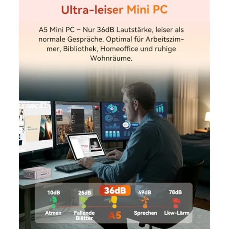 GEEKOM A5 Mini-PC - R5-7430U 16GB RAM+512GB SSD – Bild 7