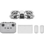 DJI Neo Fly More Combo, Mini drohne mit 4K UHD-Kamera für Erwachsene, 135g selbstfliegende Drohne, follow me funktion, Handstart, KI-Motivverfolgung, stabilisiertes Video, mit RC-N3 und 3 Akkus