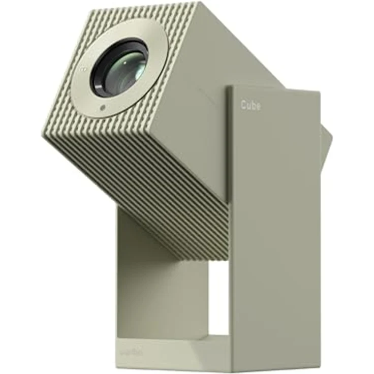 Wanbo Cube 2 Pro, Full HD Projektor mit 500 ANSI Lumen, Android TV 11, automatische Kalibrierung, Gimbal, Grün – Bild 1