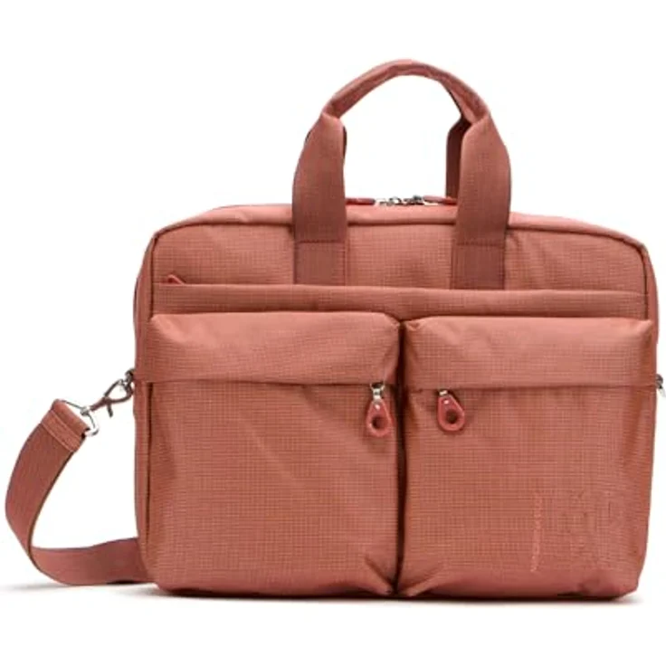 Mandarina Duck MD 20 Aktentasche, 37.5 cm mit Laptopfach, orange, 100% Polyester – Bild 1